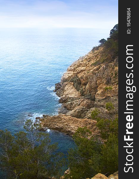 View of the sea cliff. View of the sea cliff