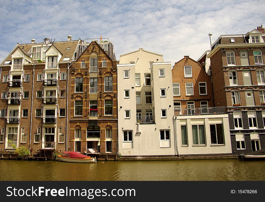 Amsterdam, Netherlands, channel houses