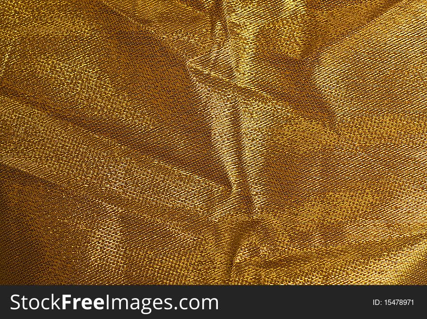 Lighting on the golden cloth. Lighting on the golden cloth