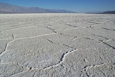 Salt Polygons In Death Valley Lake Royalty Free Stock Images