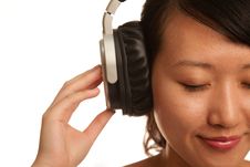 Woman Listening To Music Stock Photography Woman Listening To Music Stock Photography