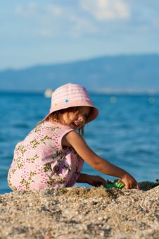 Beautiful Girl Playing. Stock Photos Beautiful Girl Playing. Stock Photos