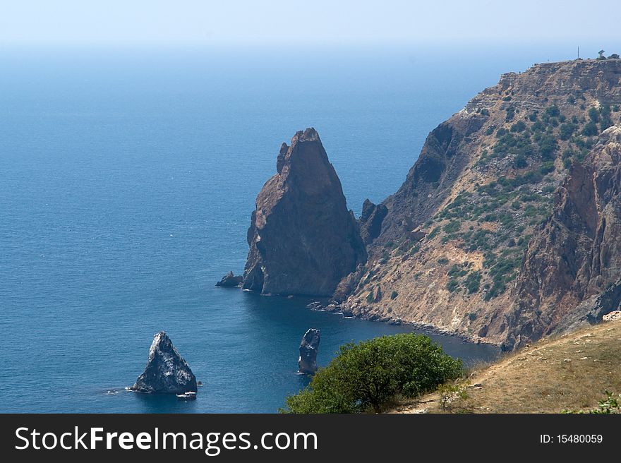 Crimean mountains, cape Fiolent, Crimea, Ukraine