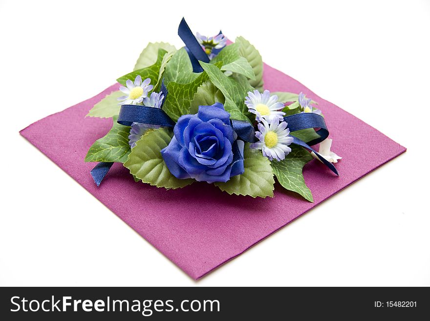 Flowers On Napkin