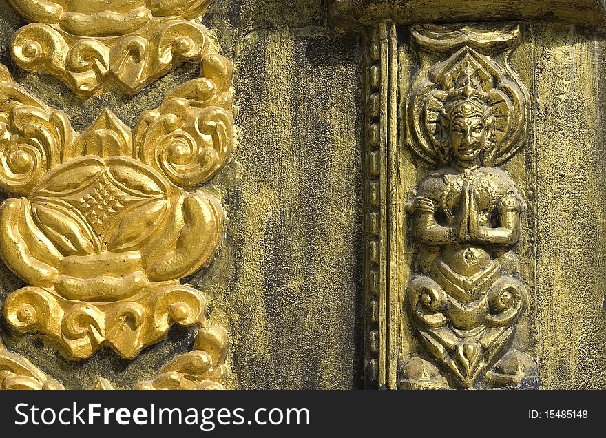 Decoration in Wat Jee Kong Temple (Koh Samui, Thailand)