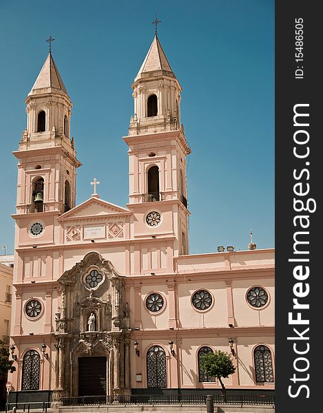 Church of San Antonio, Cadiz place