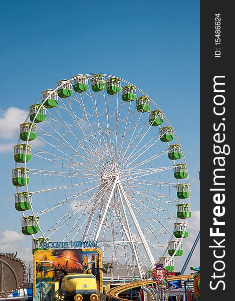 Ferris wheel on the fair