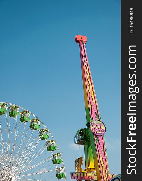Ferris wheel on the fair, atraction