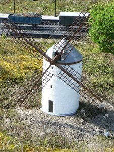 Model Windmill Stock Photo