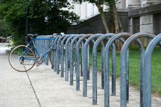 Bicycle Rack Royalty Free Stock Photography