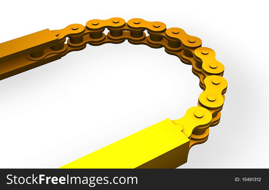 Golden Bicycle Chain