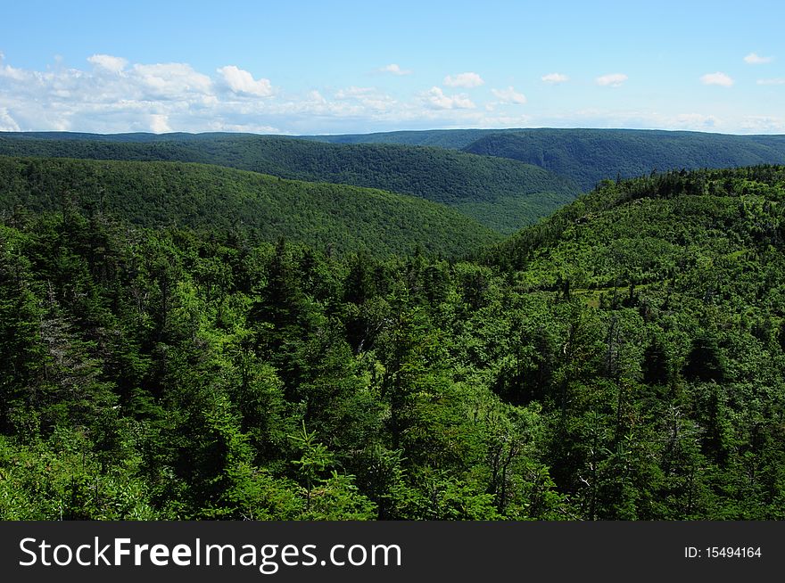 An image of the Appalachians in the Cape Breton Highlands in Nova Scotia, Canada. An image of the Appalachians in the Cape Breton Highlands in Nova Scotia, Canada.