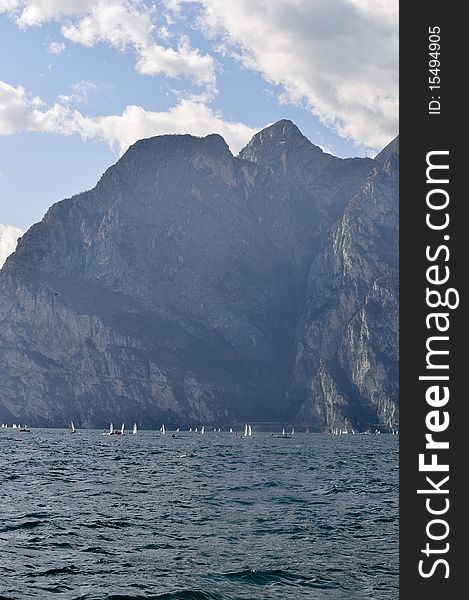 Lake Garda Coast in Italy . Lake Garda Coast in Italy .