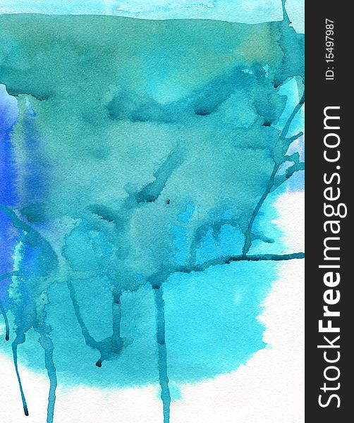 Abstract watercolor hand painted background. Abstract watercolor hand painted background