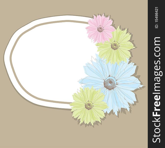 Flower Banner. Vector Illustration