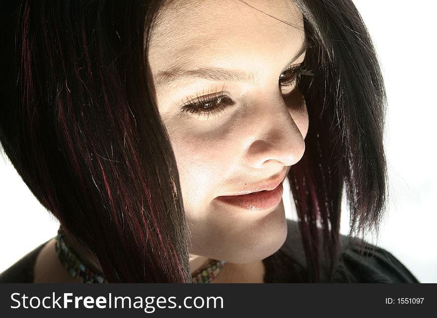 Close up of a Girl with sun light