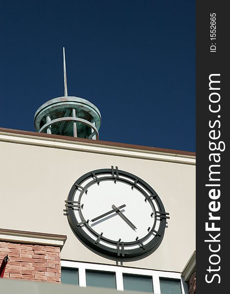 Clock tower on an old building