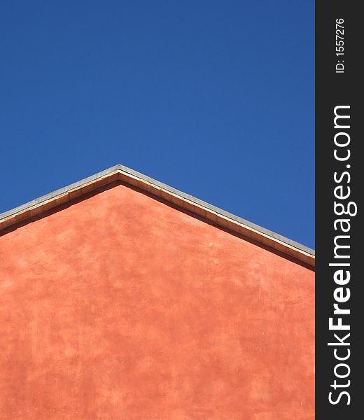 Architecture detail over a blue sky