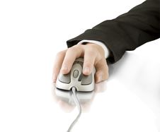Computer Mouse In Hand Stock Photography Computer Mouse In Hand Stock Photography