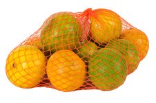 Oranges. Isolated Stock Image