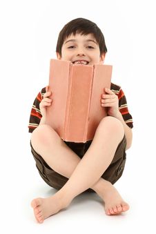 Free Boy With Book Stock Image - 15502791