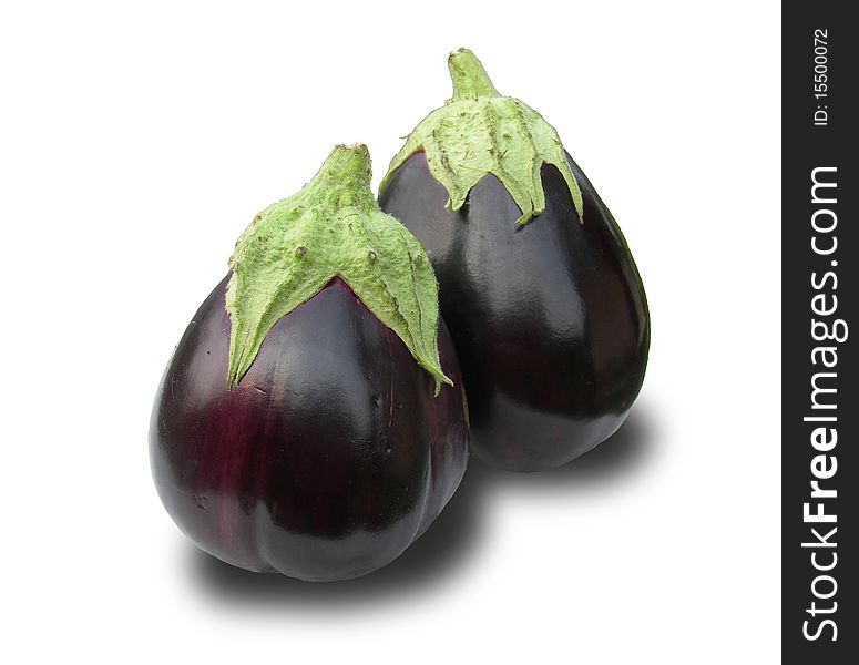 Ripe eggplants are shown in the picture. Ripe eggplants are shown in the picture.