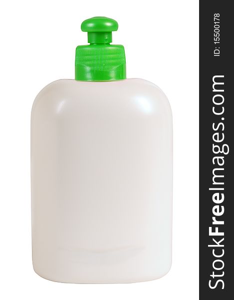 Body Cream Bottle. Isolated