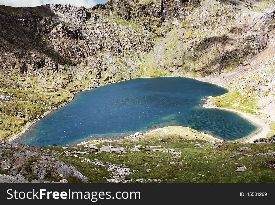 On the way up to the tip of Snowdonia. On the way up to the tip of Snowdonia