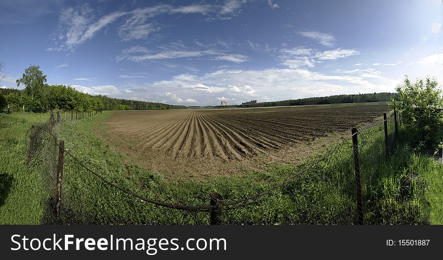 The agricultural farm located near from Moscow