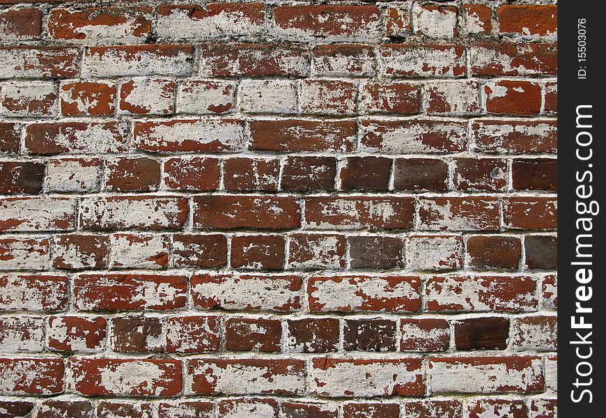 Old grunge brick wall background