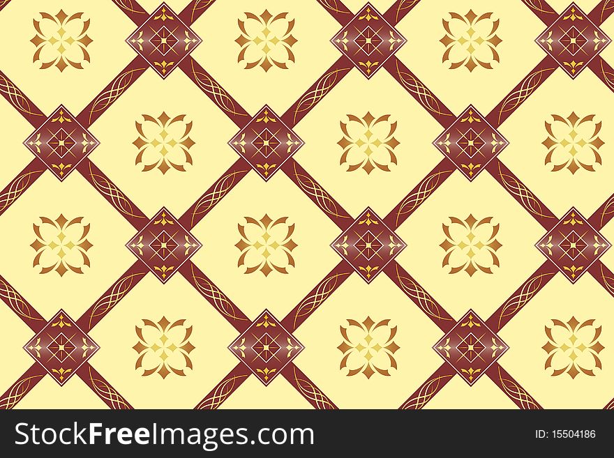 Seamless Vector Light Texture With Rhombuses