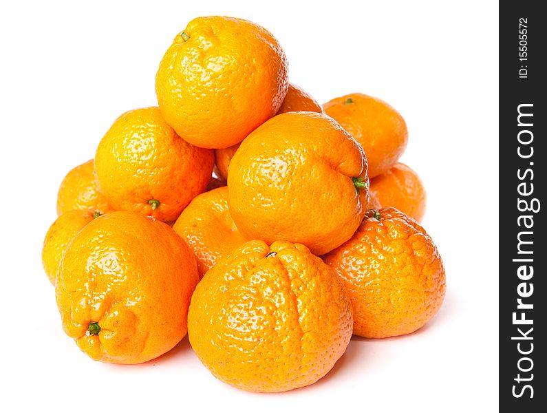 Oranges isolated on white background. Oranges isolated on white background.