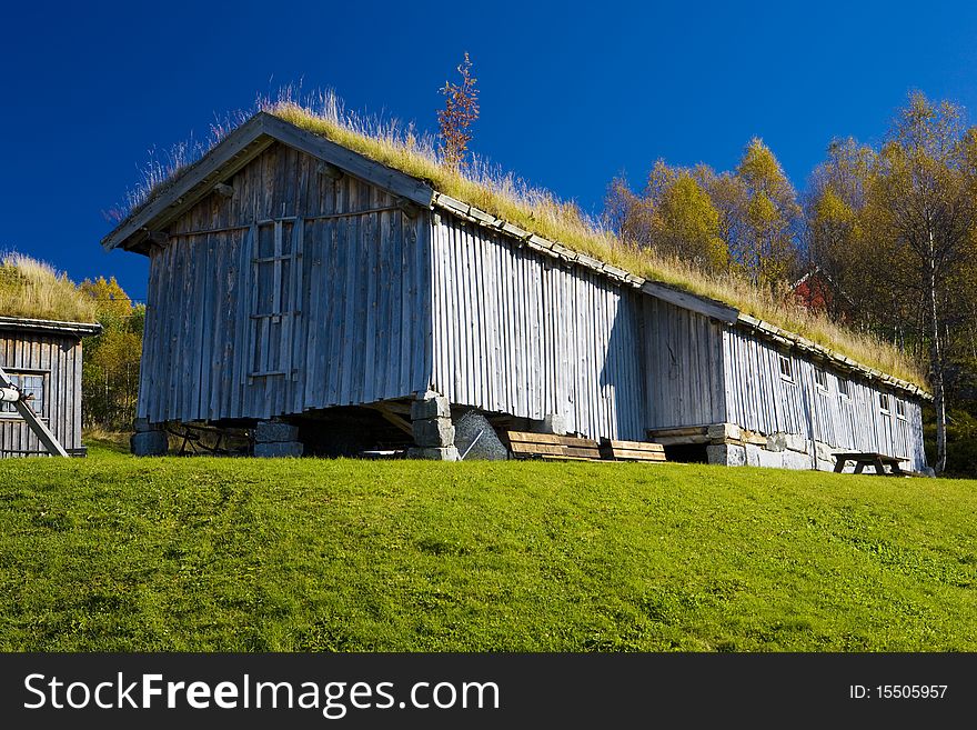 Building near Kvaevemoen in Norway. Building near Kvaevemoen in Norway