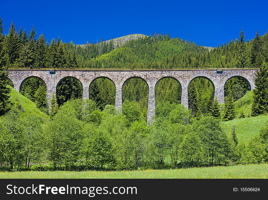 Railway viaduct near Telgart, Slovakia