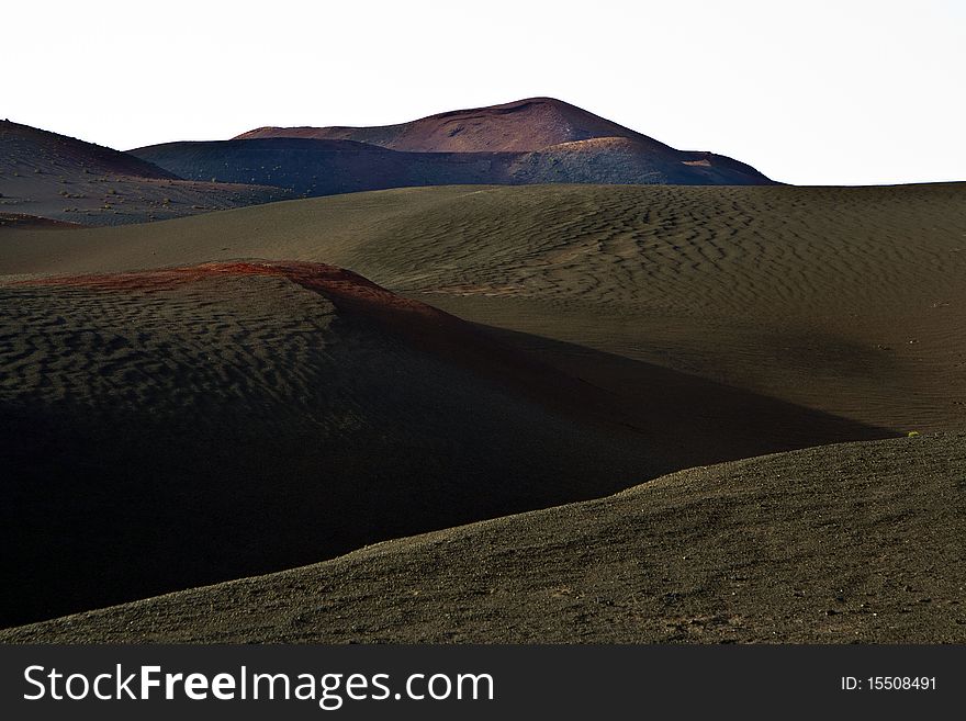 Volcanic Landscape In National Park Timanfaya