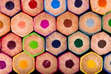 Wooden Pencils In All Colors Seen From The Base Of The Pencils. Colors. Back To School, Education Stock Photography Wooden Pencils In All Colors Seen From The Base Of The Pencils. Colors. Back To School, Education Stock Photography