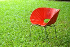 Red Chair Stock Photo Red Chair Stock Photo