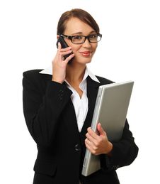 Attractive Brunette Business Woman Royalty Free Stock Image Attractive Brunette Business Woman Royalty Free Stock Image