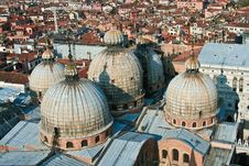 Basilica De San Marco From The Top Stock Images Basilica De San Marco From The Top Stock Images
