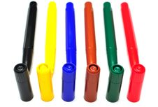 Multicolored Felt Pens Stock Photos Multicolored Felt Pens Stock Photos