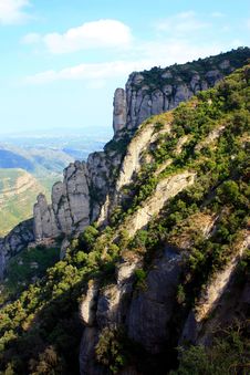 Montserrat Mountain Landscape Royalty Free Stock Images