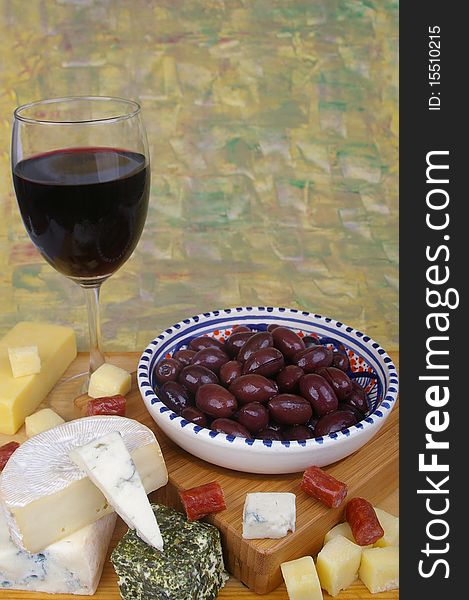 Cheese and wine