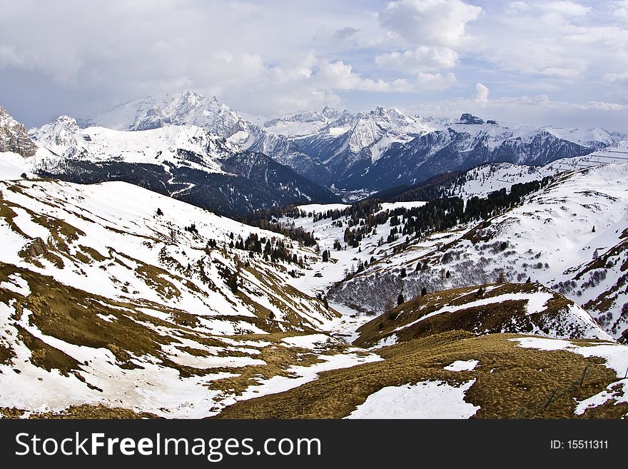 Dolomite Mountains, Sella Pass