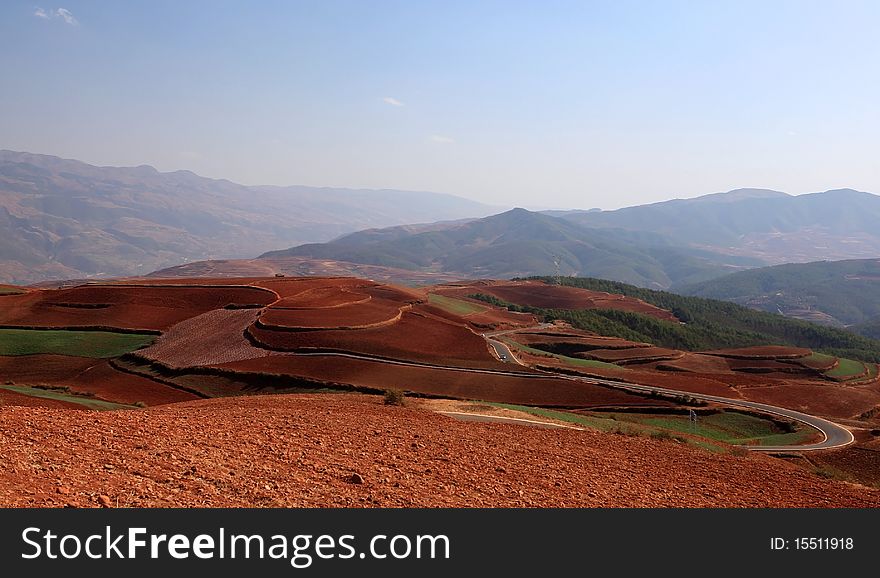 A road in the west of china