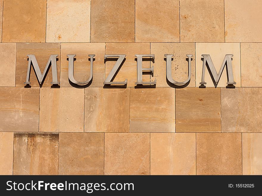 Museum Inscription