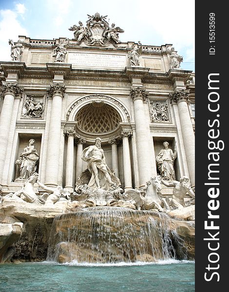 Fontana Di Trevi in Rome - Italy. Photo taken July 2010. Fontana Di Trevi in Rome - Italy. Photo taken July 2010