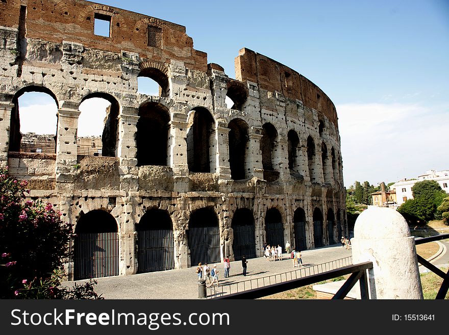 Colosseum arena in Rome, Italy.Photo taken July 2010