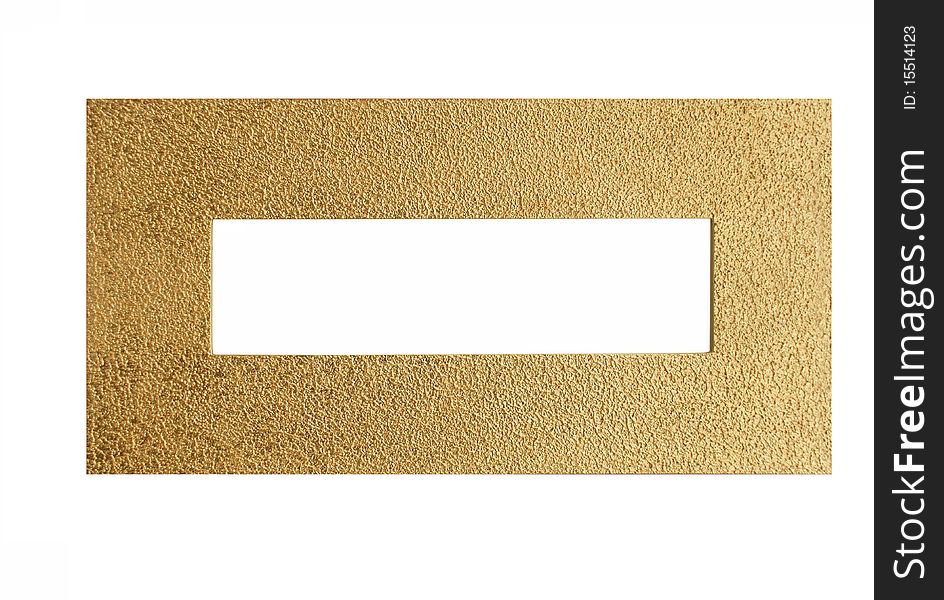 Gold frame for write tex