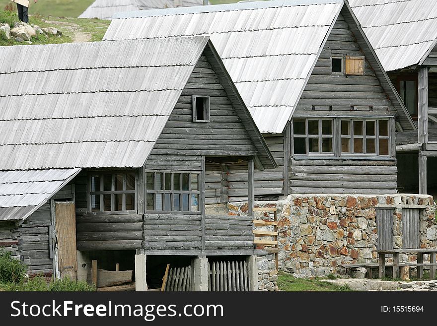 Pastoral village in mountain, Bosnia and Herzegovina