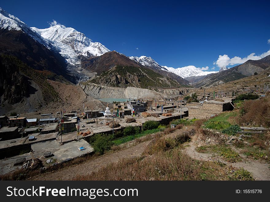 Annapurna nature and landscape in Nepal. Annapurna nature and landscape in Nepal